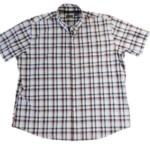 Van Heusen men's XXL 18-18 1/2 short sleeve classic fit button-down shirt